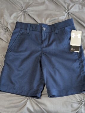 Under Armour Boys Shorts Navy Blue Size 8